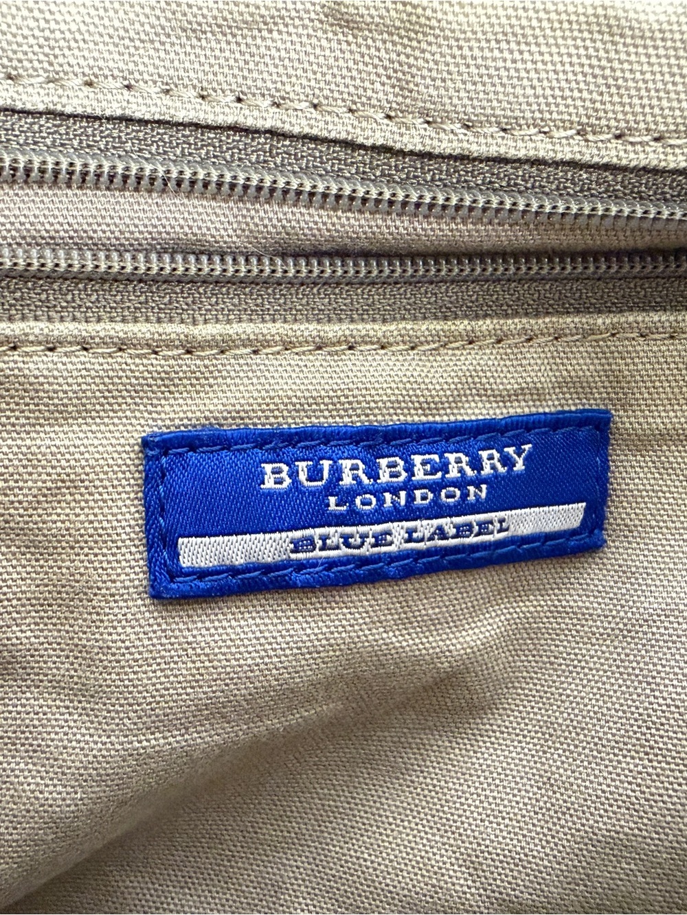 Burberry Tan & Brown Plaid Canvas Saddle Bag - Picture 2 of 10